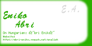 eniko abri business card